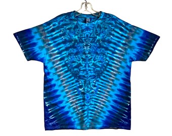 TIE DYE Kinder Shirt | Blue Moon V Blotter | Jugend | Kleinkind | Säugling | Handgemachte Kindermode | Handgefärbt