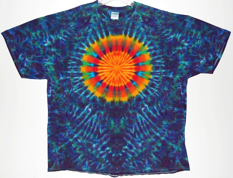 Tie Dye Shirt Sun Rainbow Blotter Psychedelic Tye Dye short | Etsy