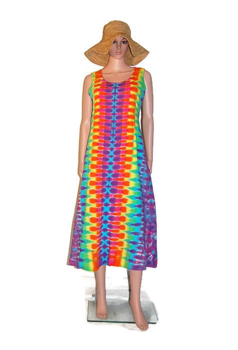 TIE DYE Dress Neon Rainbow DNA Psychedelic Tye Dye Women's | Etsy