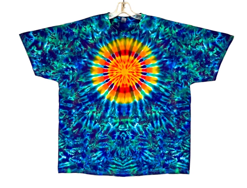 Tie Dye Shirt | Rainbow Sun Blotter | Handmade | Short Sleeve T-Shirt | Small Medium Lg XL 2X 3X 4X 5X 6X | Unisex | Plus | Tall | Women's