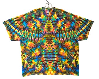 Psychedelic Tie Dye Shirt Pinwheel Phoenix Blotter handmade Tye Die short sleeve Adult T-Shirt Small Medium Large XL 2X 3X 4X 5X 6X