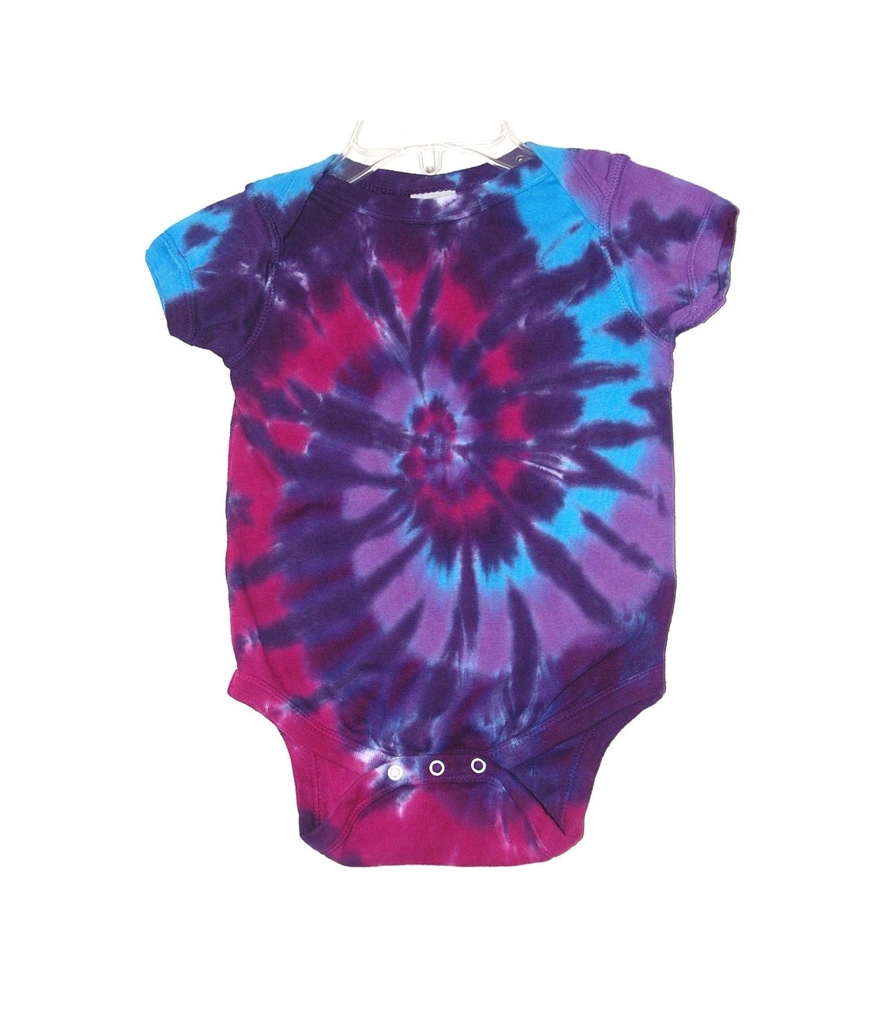 Baby TIE DYE Onesie Purple Spiral Tye Dye Creeper Infant Sizes | Etsy