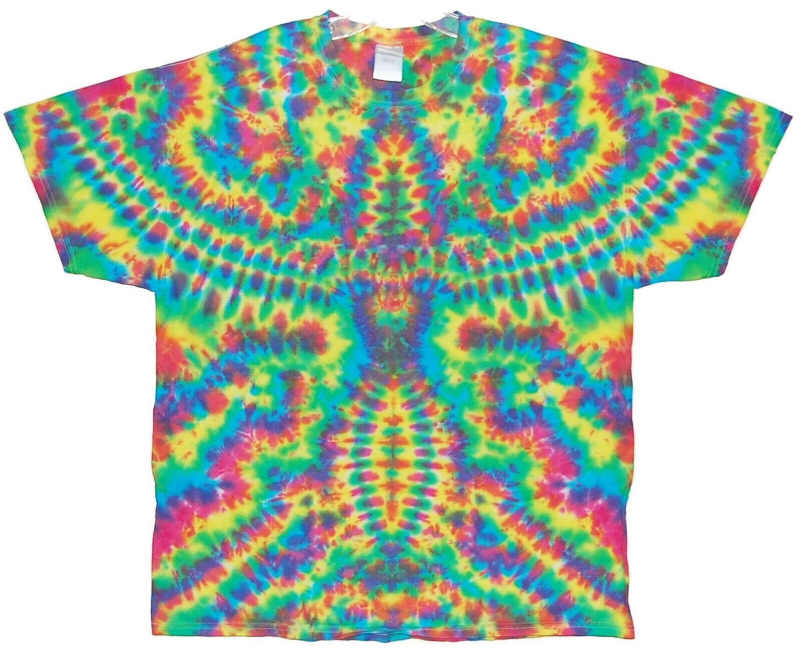 neon rainbow tie dye shirts
