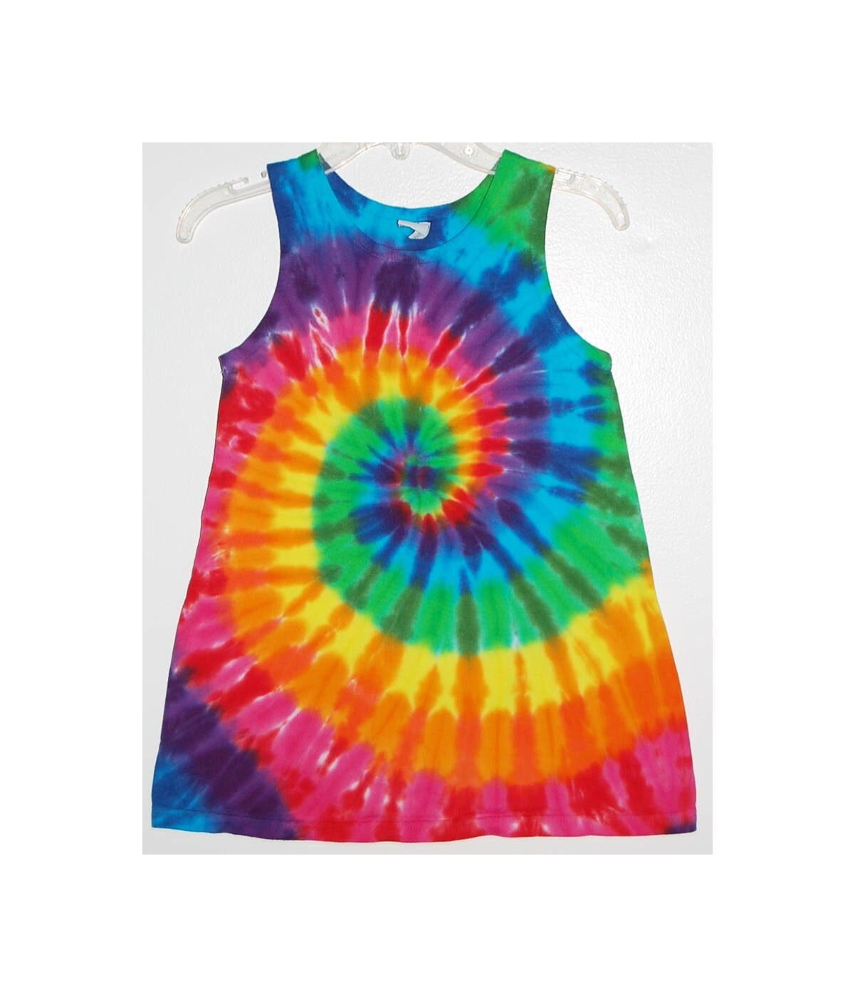 TIE DYE Dress Rainbow Pinwheel Tye Dye Girl's Tank Top - Etsy