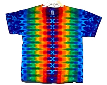 TIE DYE Kid's Shirt Rainbow DNA Tye Dye T-Shirt Youth sizes 2-4T Xs 6-8 Small 10-12 Medium 14-16 Large handmade children's clothing