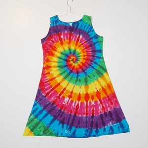 TIE DYE Dress Rainbow Pinwheel Tye Dye Women's Tank Top Dress Hippie ...