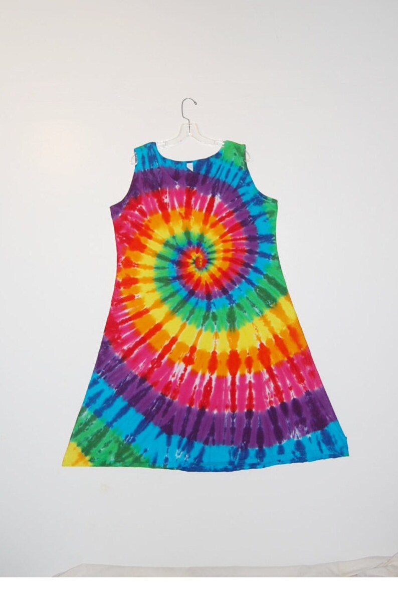 TIE DYE Dress Rainbow Pinwheel Tye Dye Women's Tank Top - Etsy