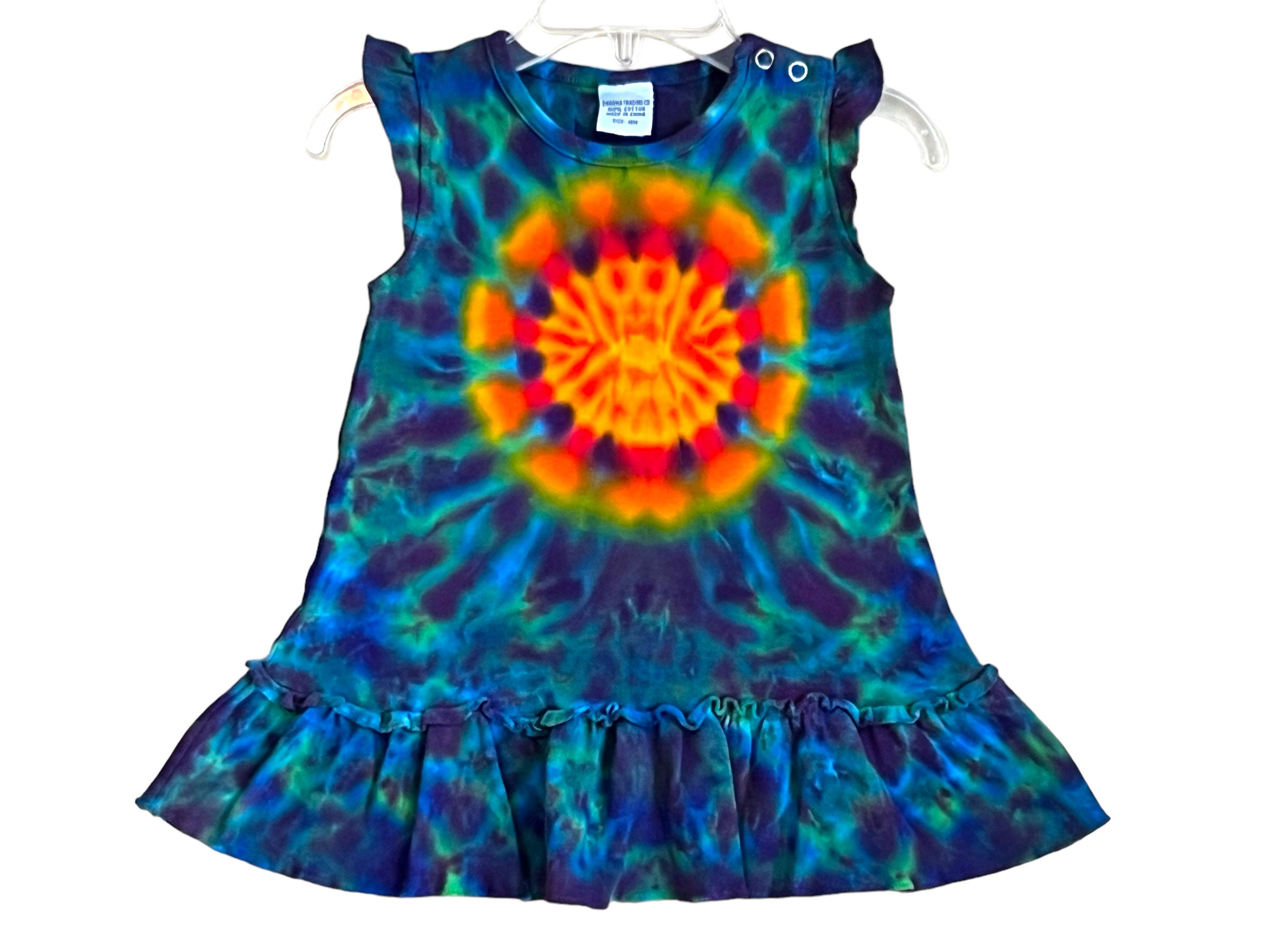 Purple and Blue Tie Dye Dress - Etsy