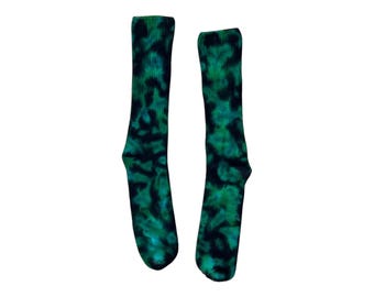 handmade Tie Dye Socks Black Forest Blotter Bamboo Socks Men's Women's Tye Dye hippie boho art socks Psychedelic Circus