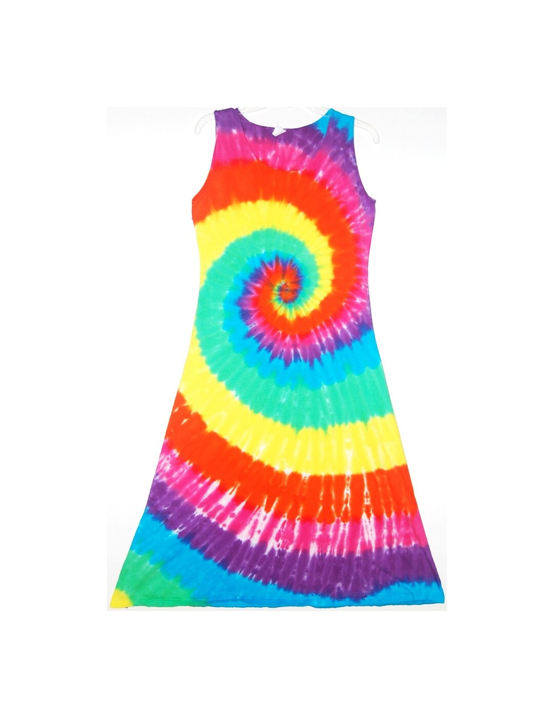 Rainbow Hippie Tie Dye Bodycon Dress