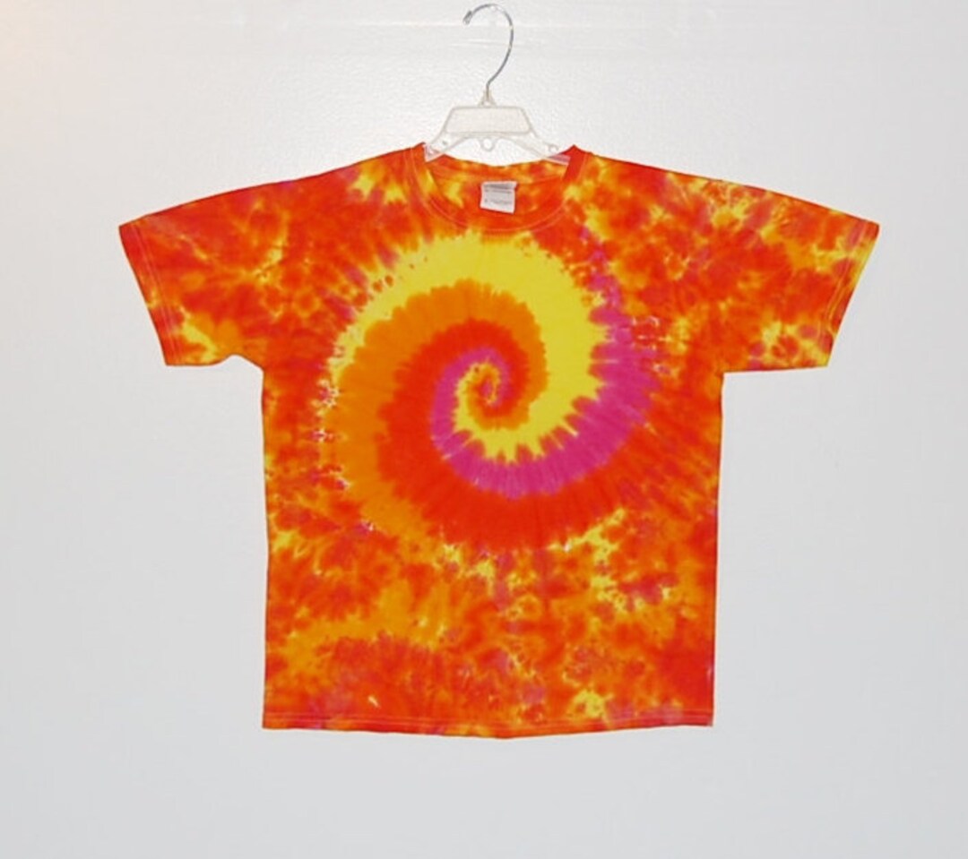 Handmade TIE DYE Kid's Sunflower Spiral Blotter Tye Dye Etsy