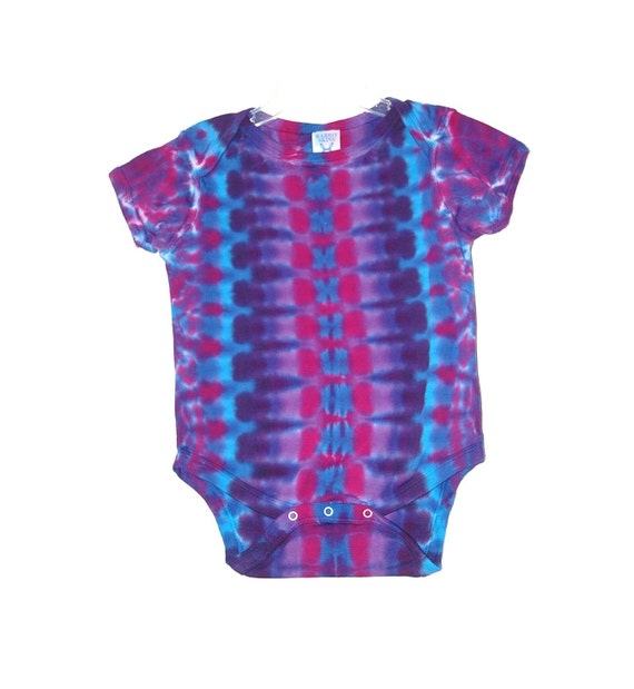 TIE DYE Baby Onesie Purple DNA Tye Dye Creeper Infant Sizes | Etsy