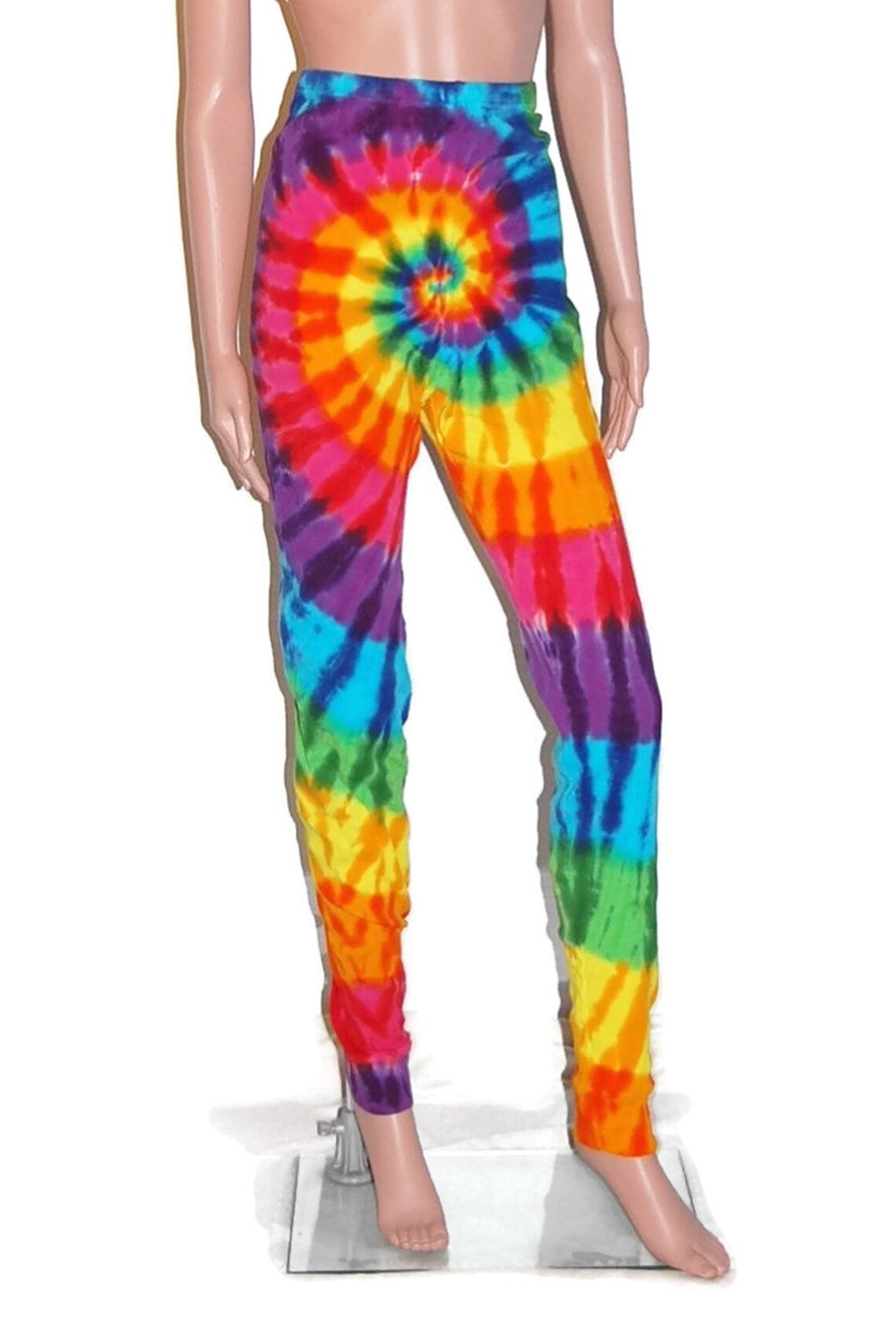 TIE DYE Leggings Rainbow PinWheel Psychedelic Tye Dye Adult Etsy