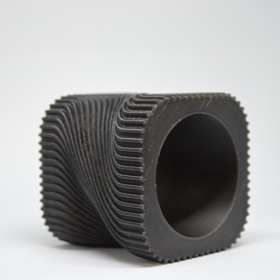 3D Printed Twisted Planter Modern Geometric Vase, Sculptural Home Decor ...