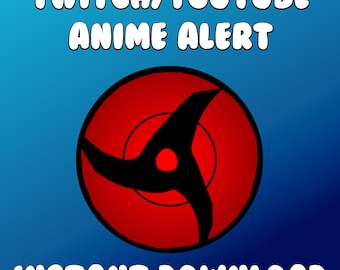 Ninja Anime Animated Alert For Your Twitch, Kick or YouTube Stream Includes; Cheer/Donation/Follower/Member/Raid/Subscriber/SuperChat
