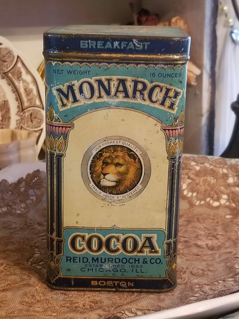 Vintage Monarch Cocoa Tin image 9