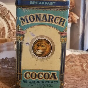 Vintage Monarch Cocoa Tin image 5
