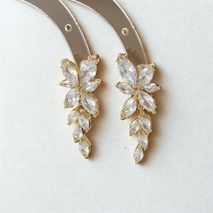 Ohrclips Tropfen Braut Ohrringe Blatt Kristall Ohrringe Brautschmuck Hochzeitsschmuck Blatt Kristall Ohrringe Hochzeit Schmuck Set