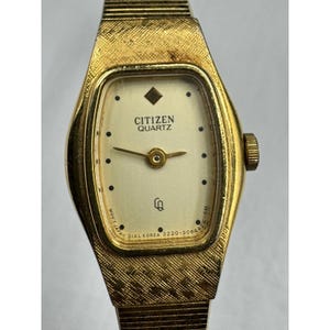 Vintage Classic Gold Plated Citizen Watch Women's New Battery Works
