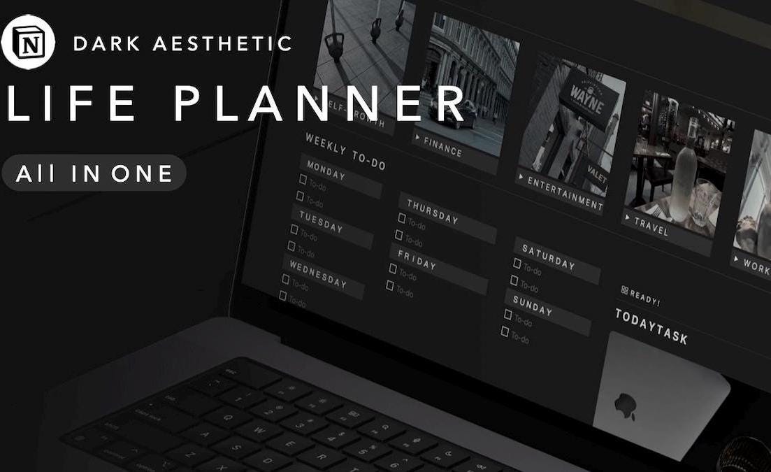 Notion Life Planner Notion Templates Notion Dark Mode Notion All in One ...