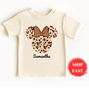 Leopard print Minnie shirt, Animal Kingdom shirt, women&#39;s Disney shirt, animal print Minnie women&#39;s sweatshirt, unisex fit