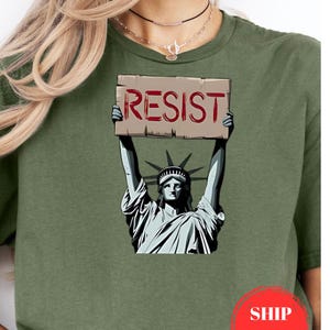 Resist Political T Shirt, Activism Graphic Tee, Anti Trump Shirt, Political Statement Shirt, Resist Fist Shirt, Protest Tee, Graphic T Shirt