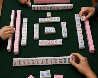 American Mahjong Set, 166 NMJL Compatible Acrylic Tiles, Adult Game