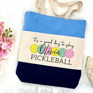 Custom Personalized Pickleball Bag, Custom Monogram Duffel, Pickleball Gear Organizer,  T Pickleball, Gift for Pickleball Lovers, Paddle Bag
