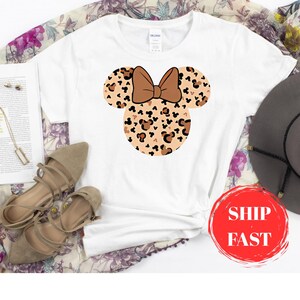 Leopard print Minnie shirt, Animal Kingdom shirt, women&#39;s Disney shirt, animal print Minnie women&#39;s sweatshirt, unisex fit