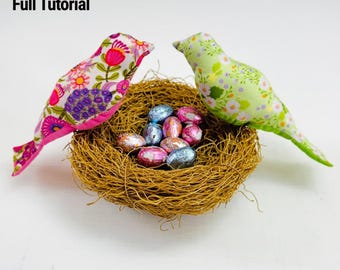 PDF-Schnittmuster Vogel: Digitaler Download
