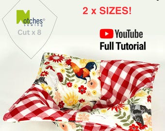 PDF-Patchwork Bowl Cozy Sewing Pattern : Digital Download- No Written Instructions