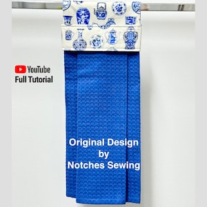 PDF- Modern Hanging Tea Towel Sewing Pattern - Housewarming or Mother&#39;s Day gift : Digital Download