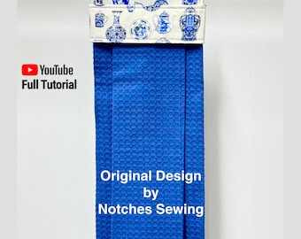 PDF- Modern Hanging Tea Towel Sewing Pattern - Housewarming or Mother&#39;s Day gift : Digital Download