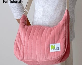 Gesteppte Tasche PDF Schnittmuster - Frances Tasche, gefüttertes Design (digitaler Download)