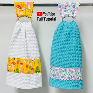 PDF- Double Ring Tea Towel Set- Perfect for Beginners and Handmade Gift : Digital Download