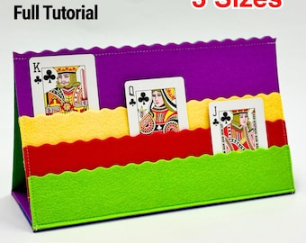 PDF Schnittmuster für Spielkartenhalter und Ständer: Anfängerfreundlich (Digitaler Download)