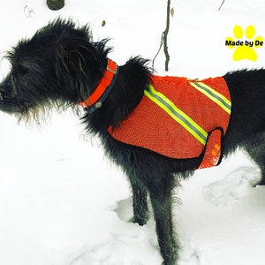 Dog Safety Vest, mesh dog vest, reflective dog vest, high visibility dog vest, custom dog vest, safety vest custom made for any dog image 1