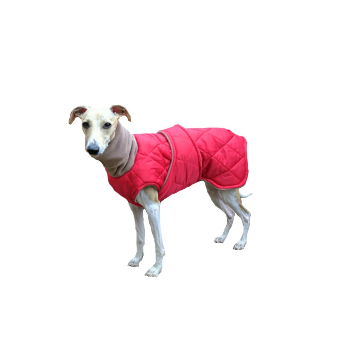 Quilted Winter Dog Coat Red dog coat Custom dog coat warm Etsy