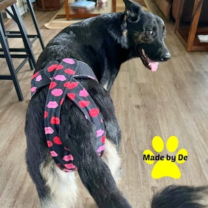 Custom Fit Dog Diapers: Washable Cotton Britches, Adjustable Fit