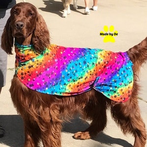 Dog slinky, custom dog grooming suit, dog grooming suit made of spandex fabric, dog swimsuit, show dog gear, suit for long-haired dogs