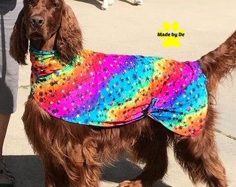 Dog slinky, custom dog grooming suit, dog grooming suit made of spandex fabric, dog swimsuit, show dog gear, suit for long-haired dogs