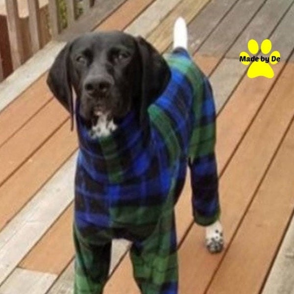Fleece Dog Pajamas, custom dog pajamas, large dog pajamas, small dog pajamas, custom pajamas for any dog