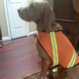 Dog Safety Vest, mesh dog vest, reflective dog vest, high visibility dog vest, custom dog vest, safety vest custom made for any dog image 5