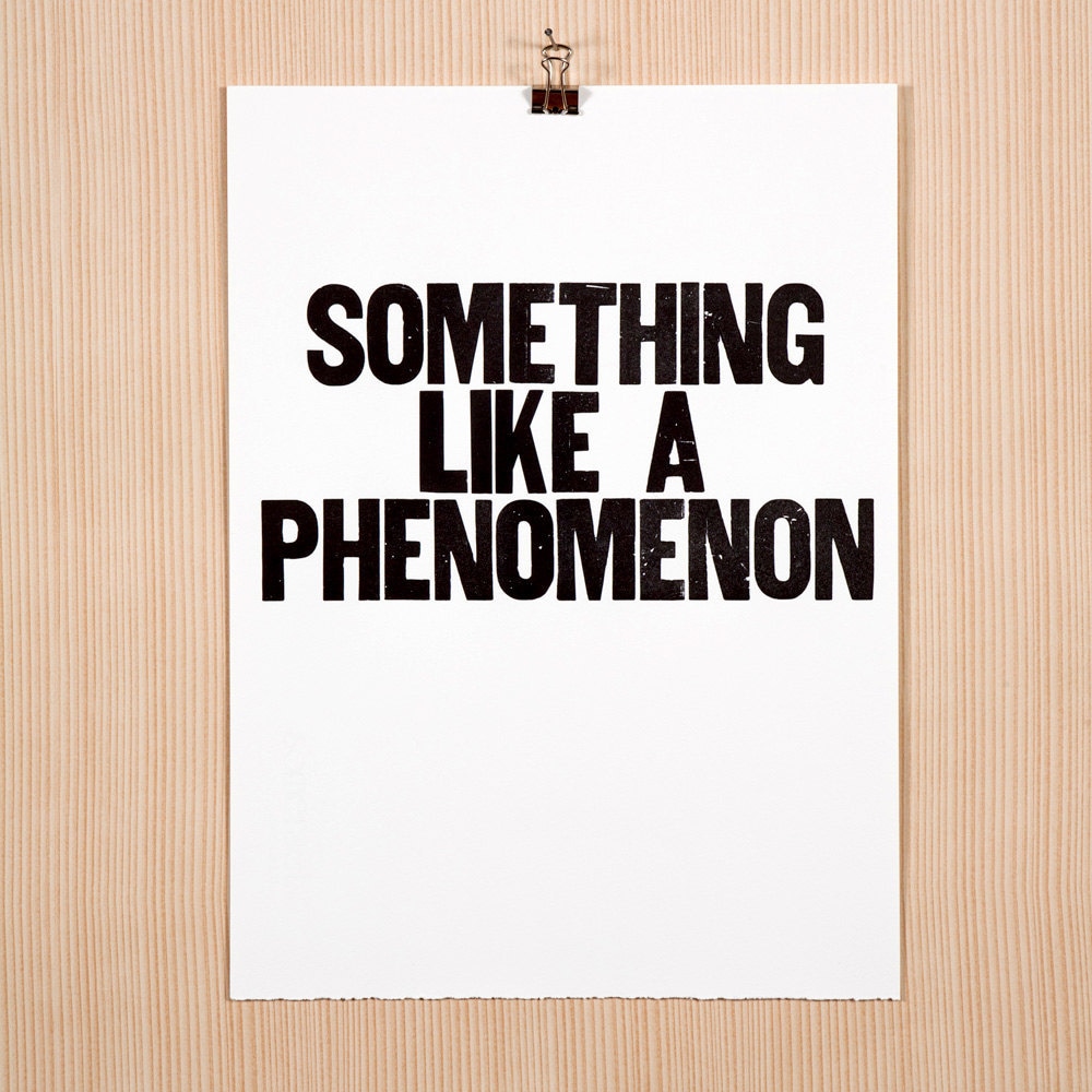 Something Like a Phenomenon Poster - Etsy