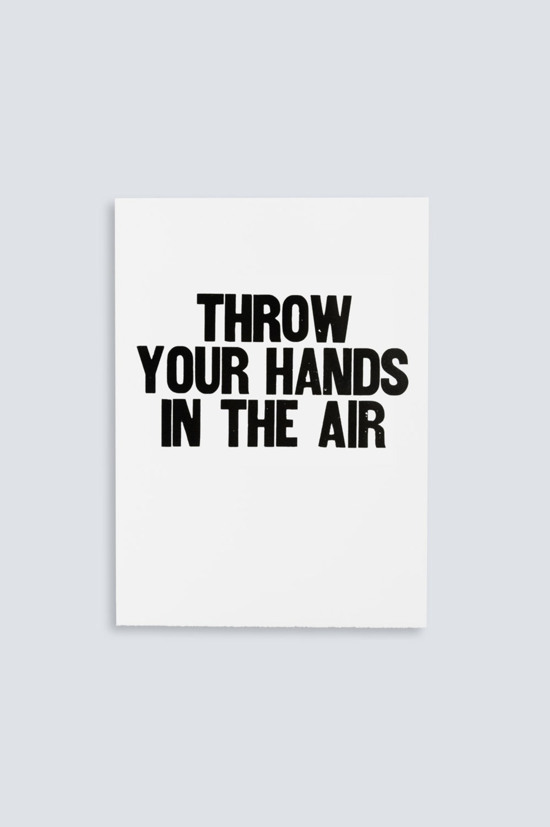 Throw Your Hands in the Air Poster Etsy