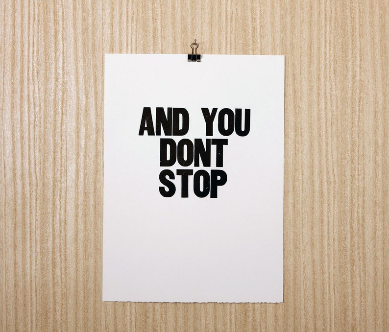 And You Don't Stop Poster image 2