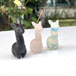 2.8“Crystal Gemstone Alpaca Figurine Decor,Carving Crystal Alpaca Decor,Animal Sculpture,Healing Crystal,Crysal Home Decor,Crystal  Gifts