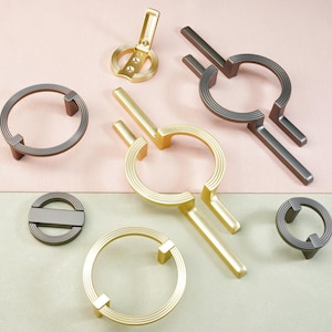 Extended Advanced Ring Dresser Drawer Handles Cabinet Wardrobe Furniture Closet Knob Kitchen Cupboard Cabinet Door Pulls Modern Hardware