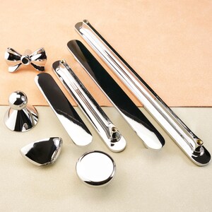 Mirror Treatment Handles Dresser Drawer Handles Pulls Chrome Kitchen Cabinet Pulls Furniture Door Handles Closet Round Knobs Modern Hardware