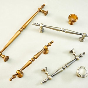 Antique Brass Dresser Drawer Cabinet Handle Pull Knob Wardrobe Furniture Closet Kitchen Cupboard Cabinet Door Handles Pulls Retro Hardware